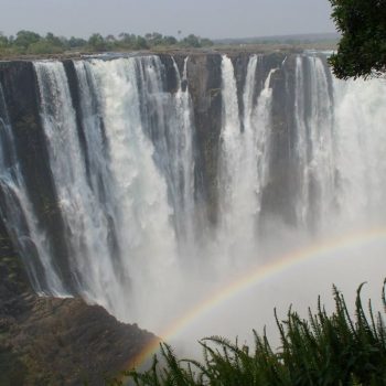Regenboog bij Victoria Falls