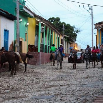 Straatleven in Trinidad