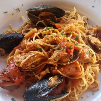 De beroemde pasta cozze vongole