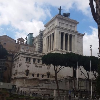 Verbaasd rondlopen in Rome