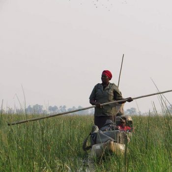 Op de okavango. 