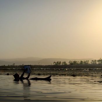 Floating on the Dead Sea