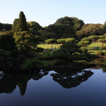 De Japanse tuin van Shinjuku Gyoen
