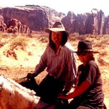 Samen te paard in Monument Valley