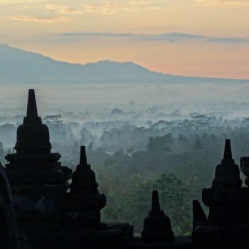 Borobudur zonsopkomst