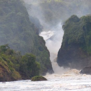 voet van de Murchinson Falls