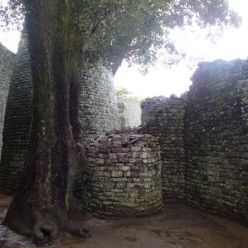Masvingo Zimbabwe Ruins (hier in de mist)