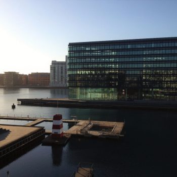 Uitzicht vanuit Copenhagen Island Hotel - Kopenhagen