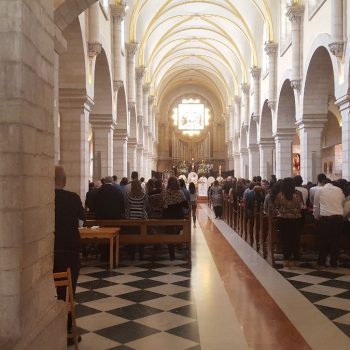 De kerk in Bethlehem
