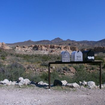 Tussen Oatman en Kingman, historic route 66
