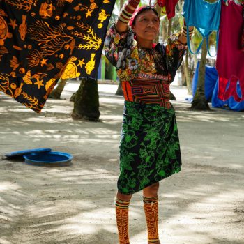 Guna indianen op San Blas