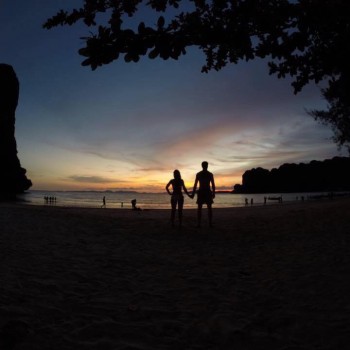 Zonsondergang in Railay