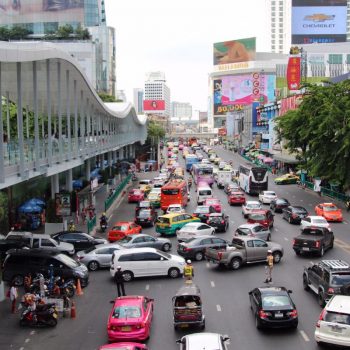 De drukte van Bangkok