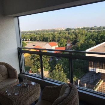Uitzicht vanaf appartement in Zagreb
