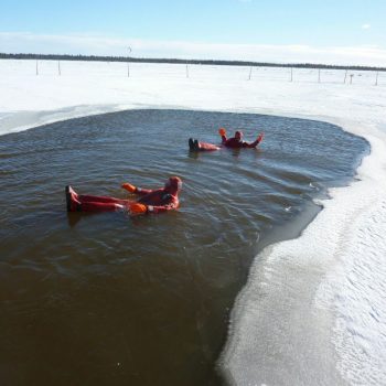 Ice floating