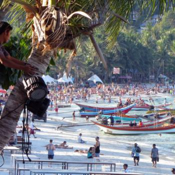 Voorbereidingen voor de Full Moon Party (Koh Phangan)