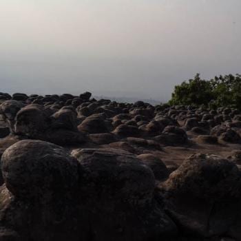 Het "lava" landschap in Phu Hin Rong Khla