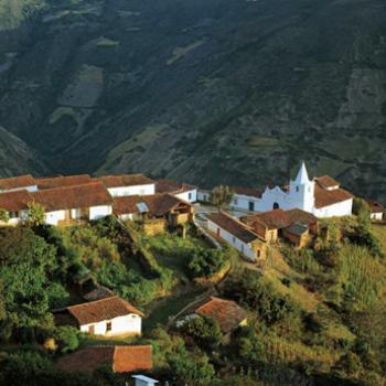 Bergdorpje Los Nevados in de Andes
