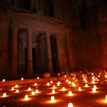Petra by night