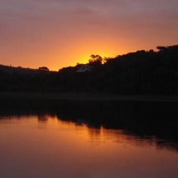 één van de velen prachtige zonsondergangen