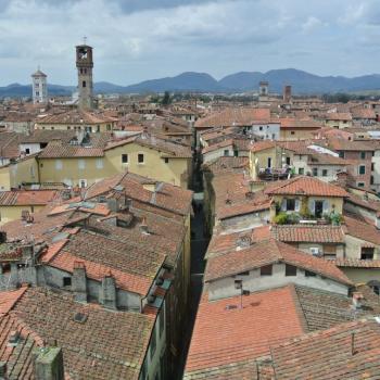 Uitzicht vanuit de Guingini Toren in Lucca