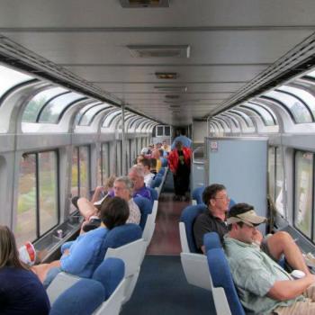 Panoramische treinwagon in de California Zephyr (Chicago-San Francisco)