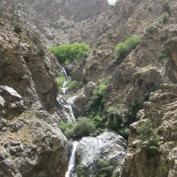 Ourika Valley, bij Marrakesh. Verkoeling bij de watervallen.
