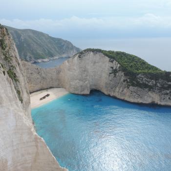 Uitzicht op Navagio Bay