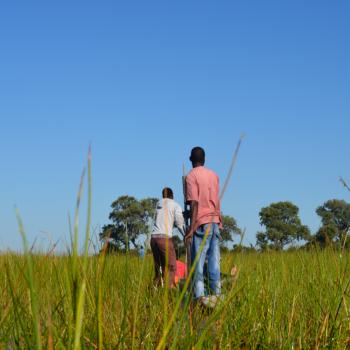 Met een mokoro door de Okavango Delta