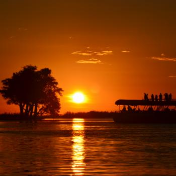 Sunset boatcruise on Chobe River