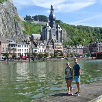 Het pittoreske centrum van het stadje Dinant