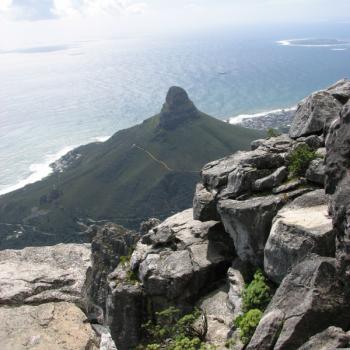 Uitzicht vanaf de Tafelberg in Kaapstad