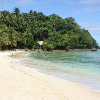 Typisch strand op Siargao