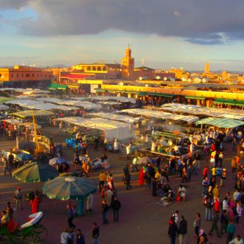 Djema el fna plein in Marrakesh