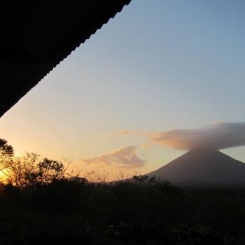 Prachtig uitzicht op vulkaan Concepción op Isla Ometepe.