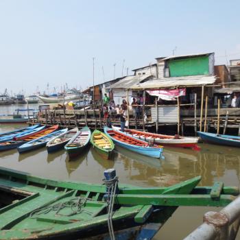 Kampung rondom het havengebied Jakarta