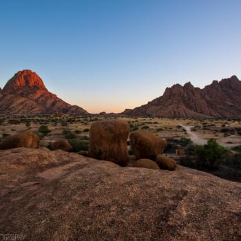Spitzkoppe bij zonsopkomst