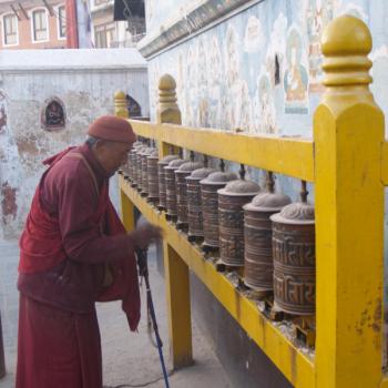 Boedha-tempel Kathmandu, een oase in de drukke stad