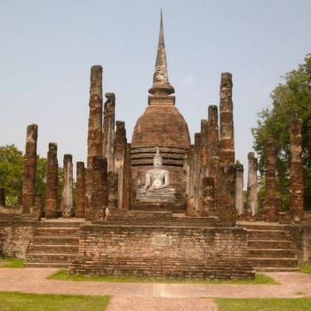 het historisch park in Sukothai