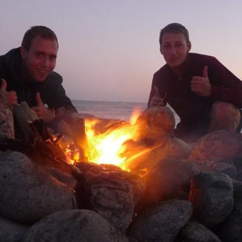 Fire @ Free campside Kaikoura