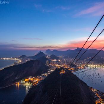 Uitzicht Sugar Loaf op Rio en het Christusbeeld