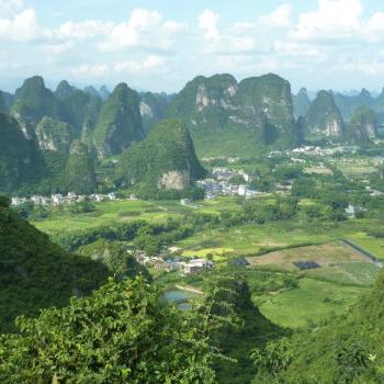 prachtige omgeving van Yangshuo