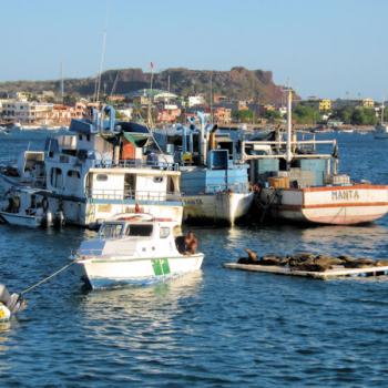 Uitzicht op Puerto Baquerizo Moreno 