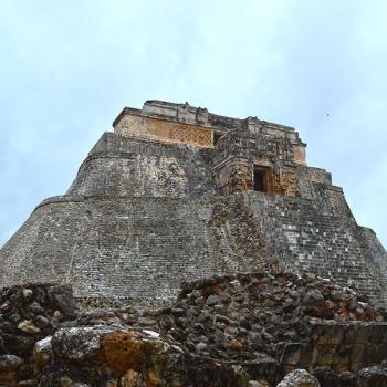 Piramide van Uxmal ruïnes