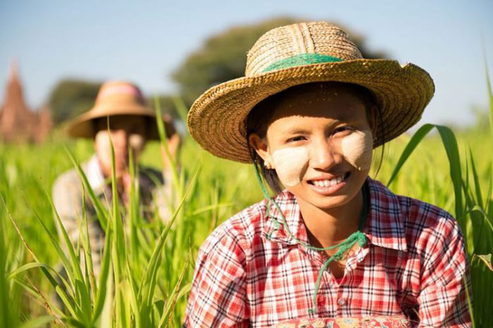 De vriendelijke bevolking van Myanmar