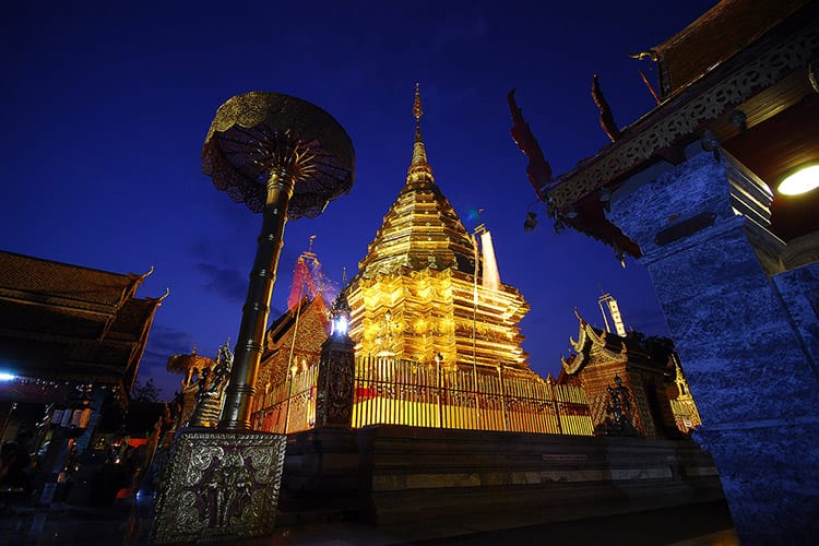 De Wat Phratat Doi Suthep tempel