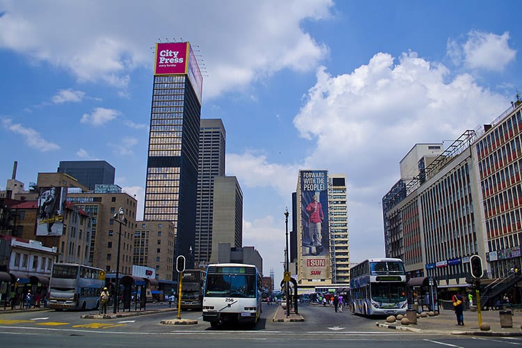Ghandi Sqaure in Johannesburg