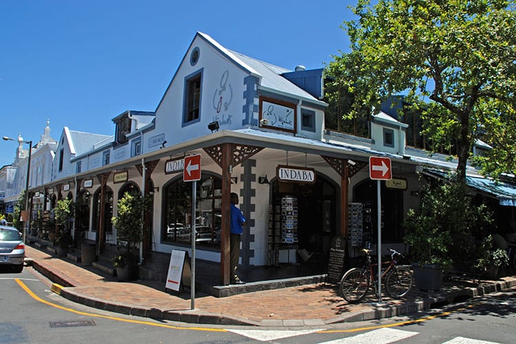 Het centrum van Stellenbosch