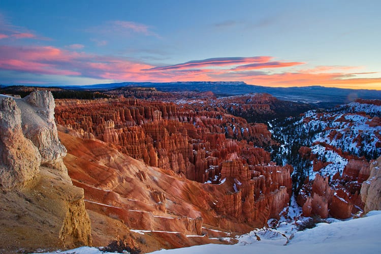 Bryce Canyon in de winter