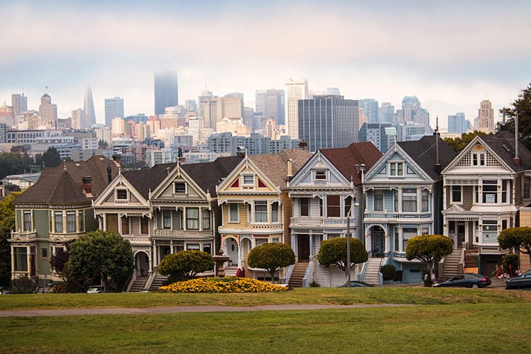 The Painted Ladies van San Francisco